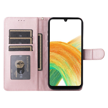 Samsung Galaxy A33 5G Diamond Lattice Leather Flip Phone Case - Durable and Convenient Holder with Precision Cutouts