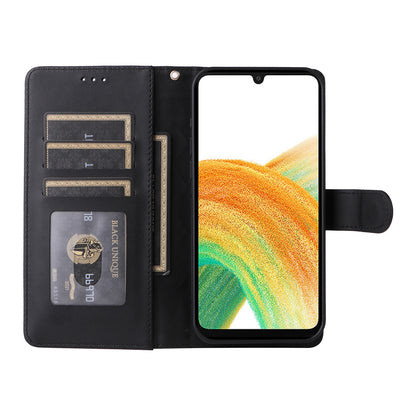 Samsung Galaxy A33 5G Diamond Lattice Leather Flip Phone Case - Durable and Convenient Holder with Precision Cutouts