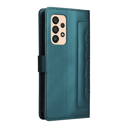 Samsung Galaxy A33 5G Diamond Lattice Leather Flip Phone Case - Durable and Convenient Holder with Precision Cutouts