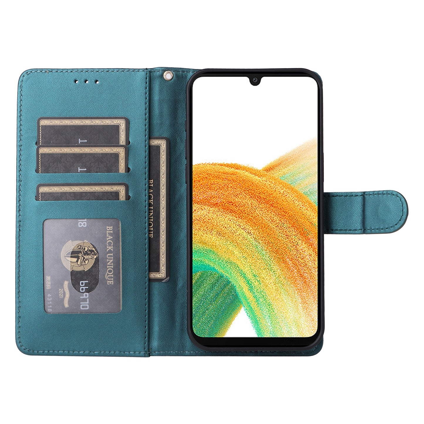 Samsung Galaxy A33 5G Diamond Lattice Leather Flip Phone Case - Durable and Convenient Holder with Precision Cutouts