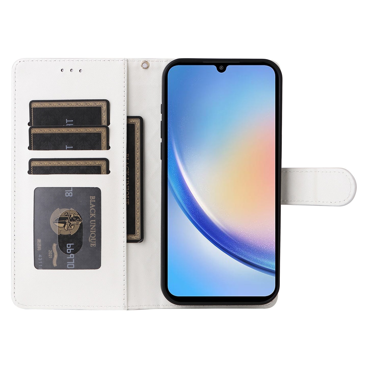 Samsung Galaxy A34 5G Diamond Lattice Leather Flip Phone Case - Durable and Convenient Holder with Precision Cutouts