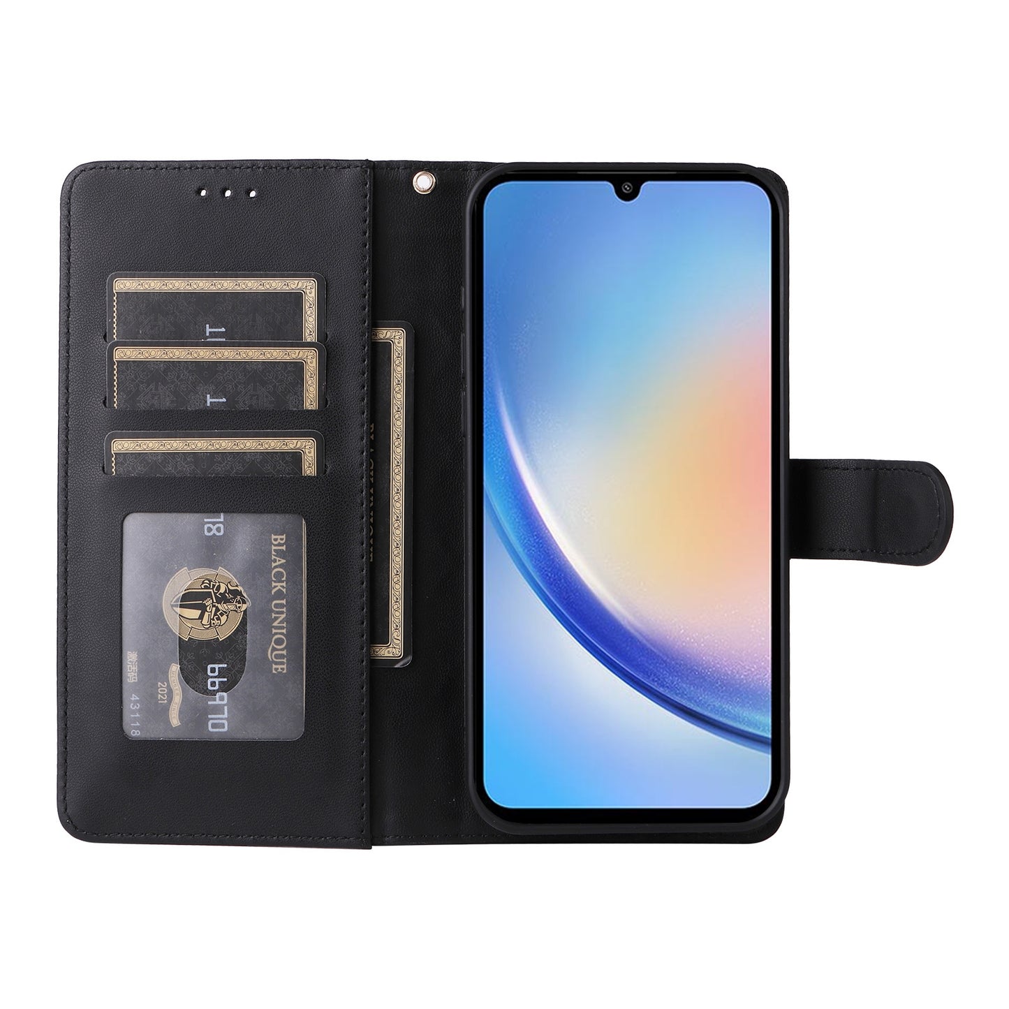 Samsung Galaxy A34 5G Diamond Lattice Leather Flip Phone Case - Durable and Convenient Holder with Precision Cutouts