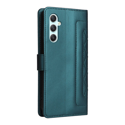 Samsung Galaxy A34 5G Diamond Lattice Leather Flip Phone Case - Durable and Convenient Holder with Precision Cutouts
