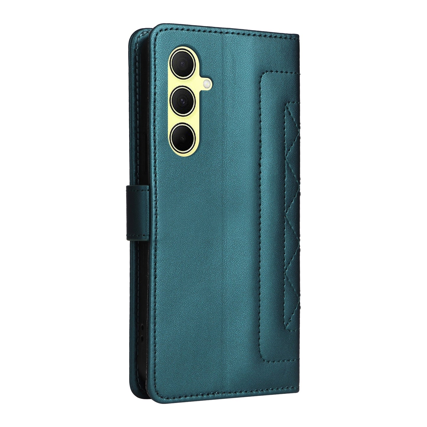 Samsung Galaxy A35 Diamond Lattice Leather Flip Phone Case - Durable and Convenient Holder with Precision Cutouts