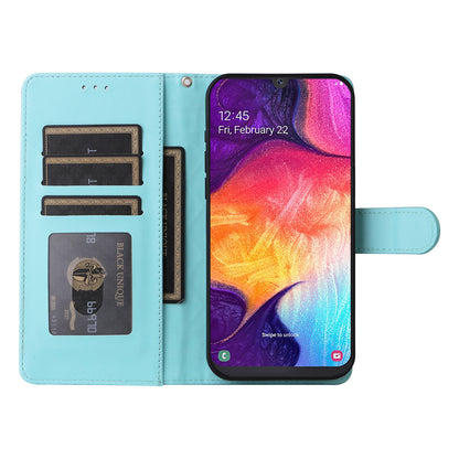 Samsung Galaxy A50 Diamond Lattice Leather Flip Phone Case - Durable and Convenient Holder with Precision Cutouts