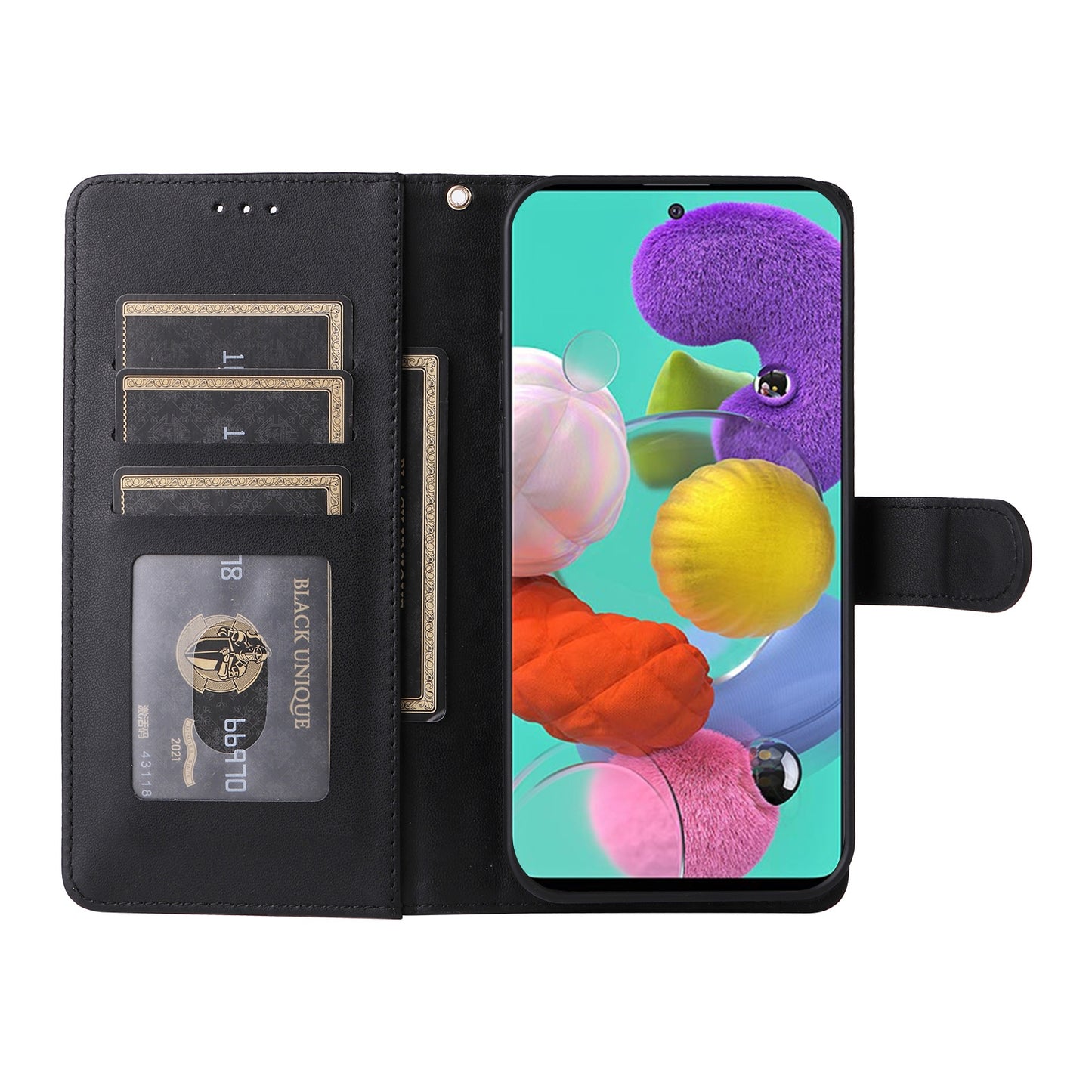 Samsung Galaxy A51 Diamond Lattice Leather Flip Phone Case - Durable and Convenient Holder with Precision Cutouts