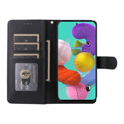 Samsung Galaxy A51 Diamond Lattice Leather Flip Phone Case - Durable and Convenient Holder with Precision Cutouts