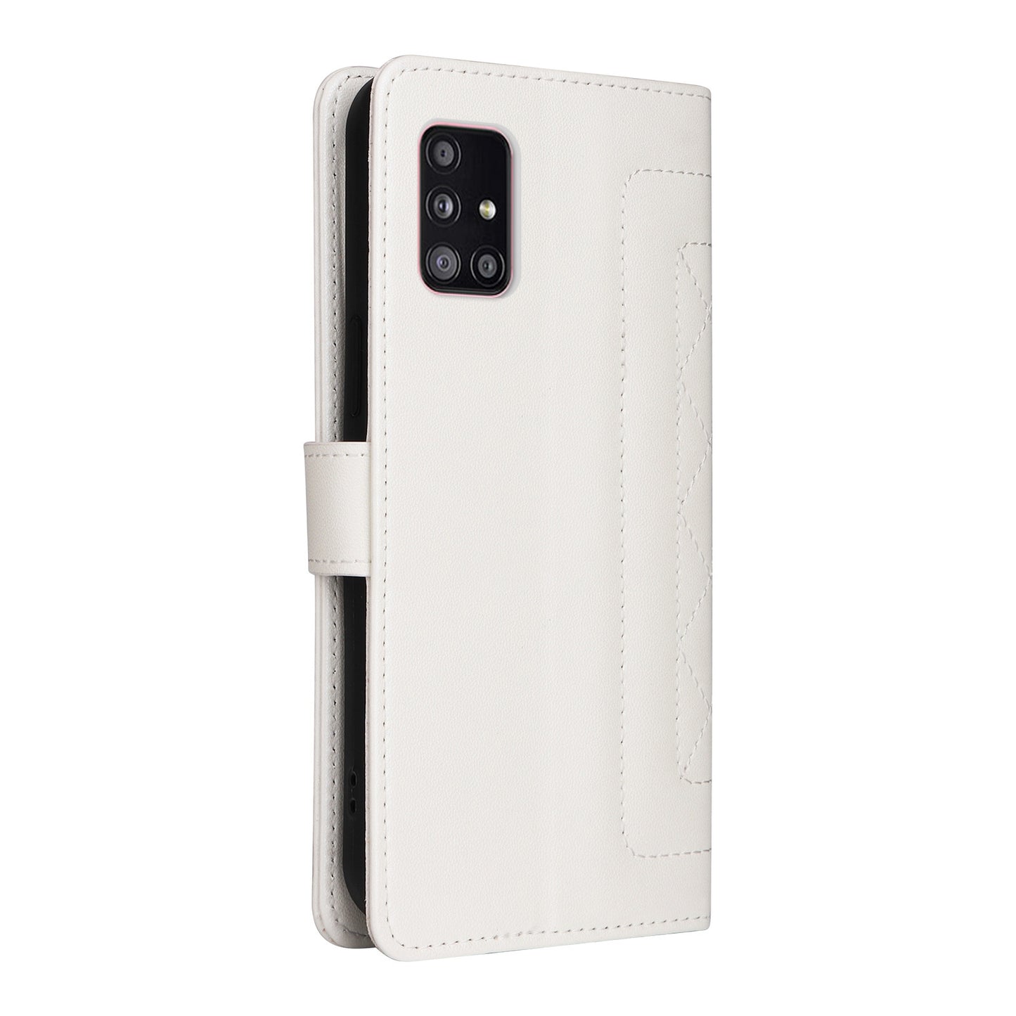 Samsung Galaxy A51 5G Diamond Lattice Leather Flip Phone Case - Durable and Convenient Holder with Precision Cutouts