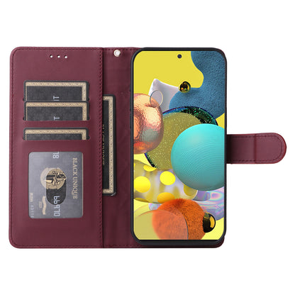 Samsung Galaxy A51 5G Diamond Lattice Leather Flip Phone Case - Durable and Convenient Holder with Precision Cutouts