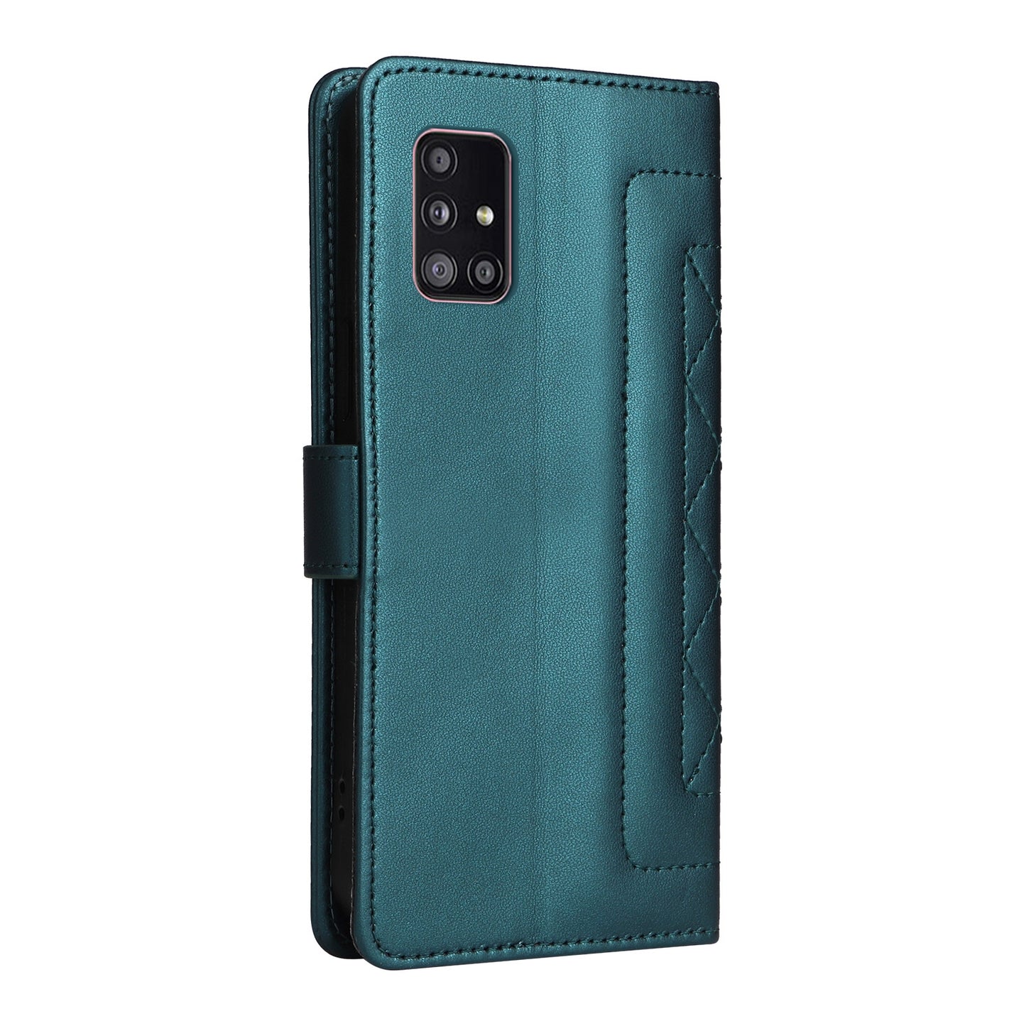 Samsung Galaxy A51 5G Diamond Lattice Leather Flip Phone Case - Durable and Convenient Holder with Precision Cutouts