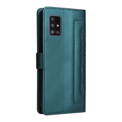 Samsung Galaxy A51 5G Diamond Lattice Leather Flip Phone Case - Durable and Convenient Holder with Precision Cutouts