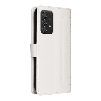 Samsung Galaxy A52 Diamond Lattice Leather Flip Phone Case - Durable and Convenient Holder with Precision Cutouts