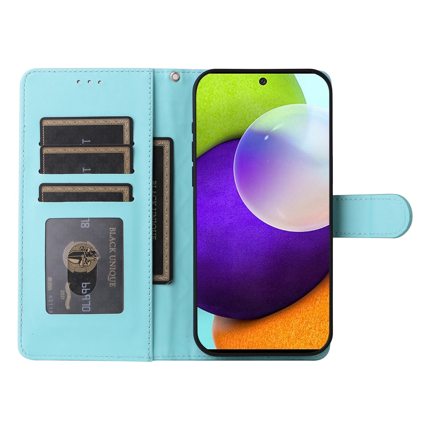 Samsung Galaxy A52 Diamond Lattice Leather Flip Phone Case - Durable and Convenient Holder with Precision Cutouts