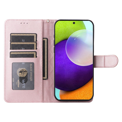 Samsung Galaxy A52 Diamond Lattice Leather Flip Phone Case - Durable and Convenient Holder with Precision Cutouts