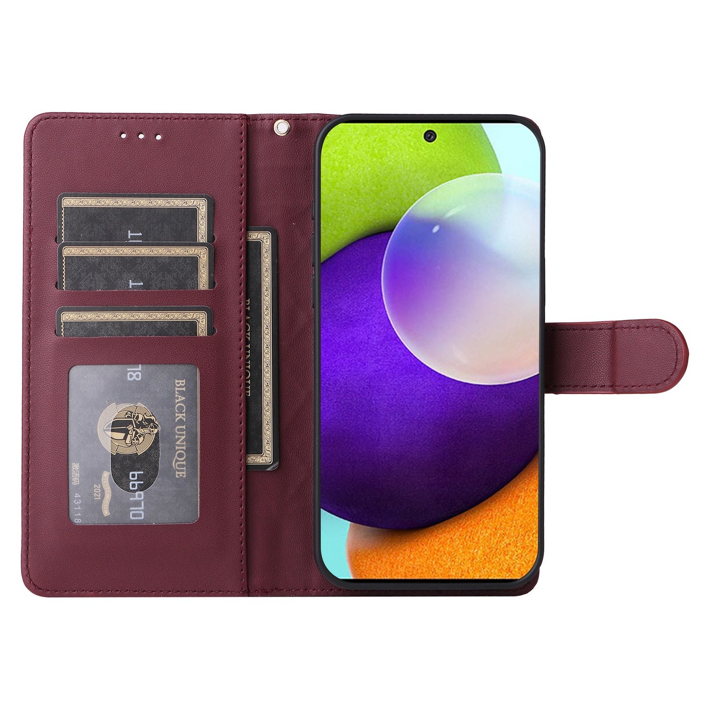 Samsung Galaxy A52 Diamond Lattice Leather Flip Phone Case - Durable and Convenient Holder with Precision Cutouts