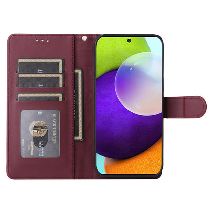 Samsung Galaxy A52 Diamond Lattice Leather Flip Phone Case - Durable and Convenient Holder with Precision Cutouts