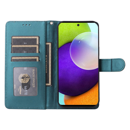 Samsung Galaxy A52 Diamond Lattice Leather Flip Phone Case - Durable and Convenient Holder with Precision Cutouts