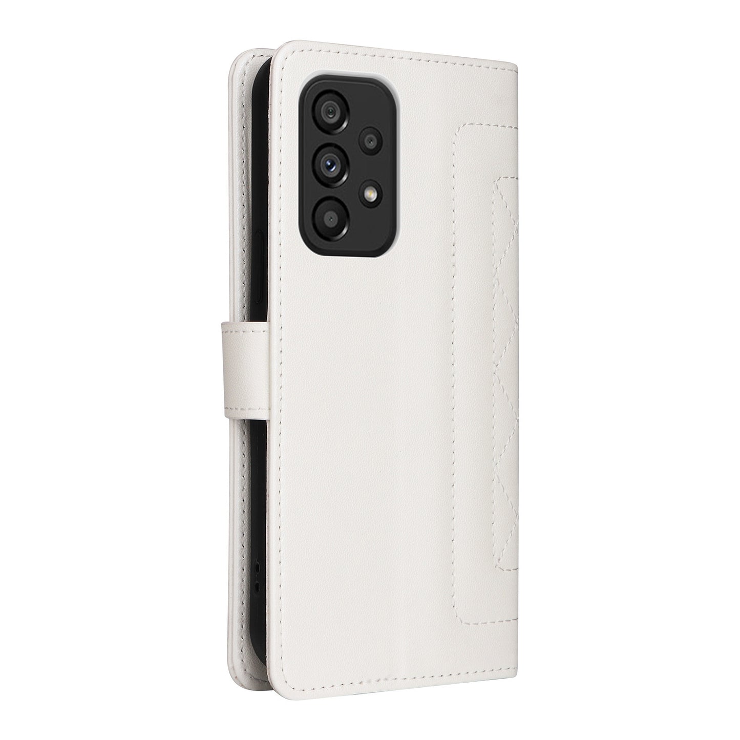 Samsung Galaxy A53 Diamond Lattice Leather Flip Phone Case - Durable and Convenient Holder with Precision Cutouts