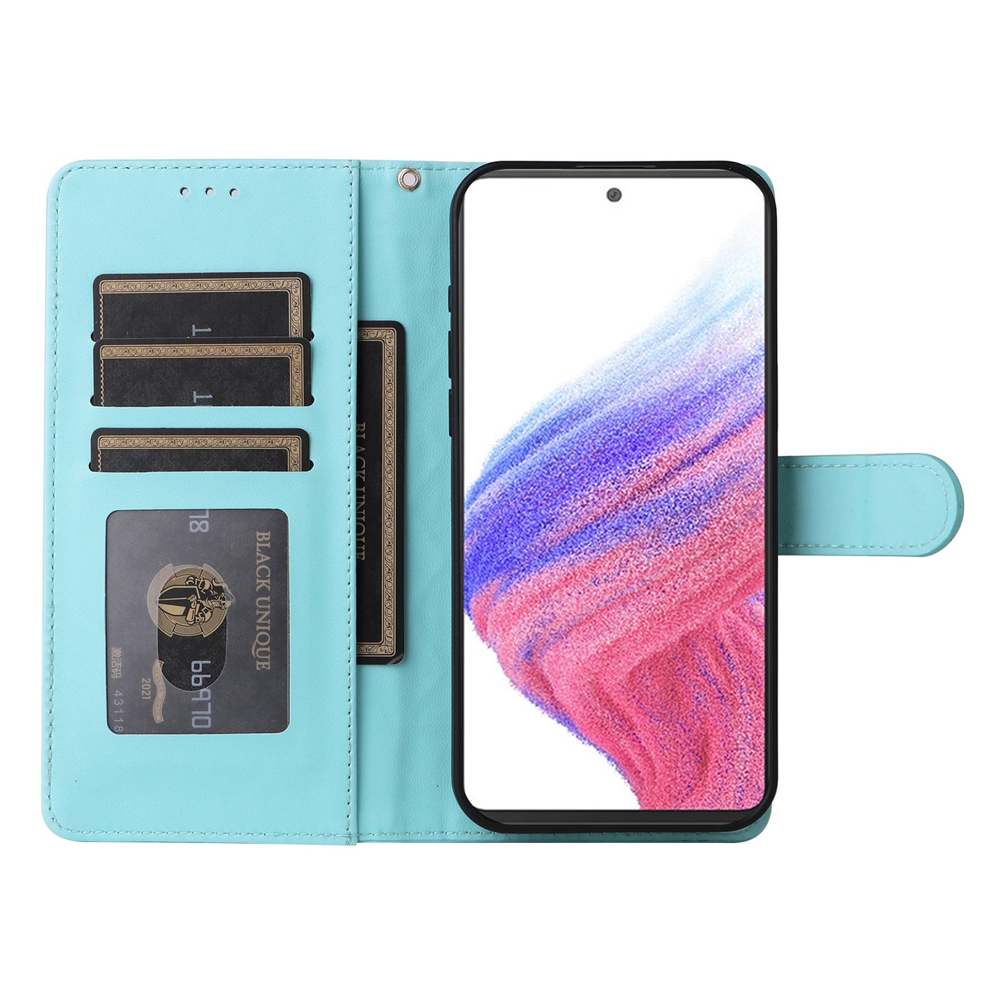 Samsung Galaxy A53 Diamond Lattice Leather Flip Phone Case - Durable and Convenient Holder with Precision Cutouts