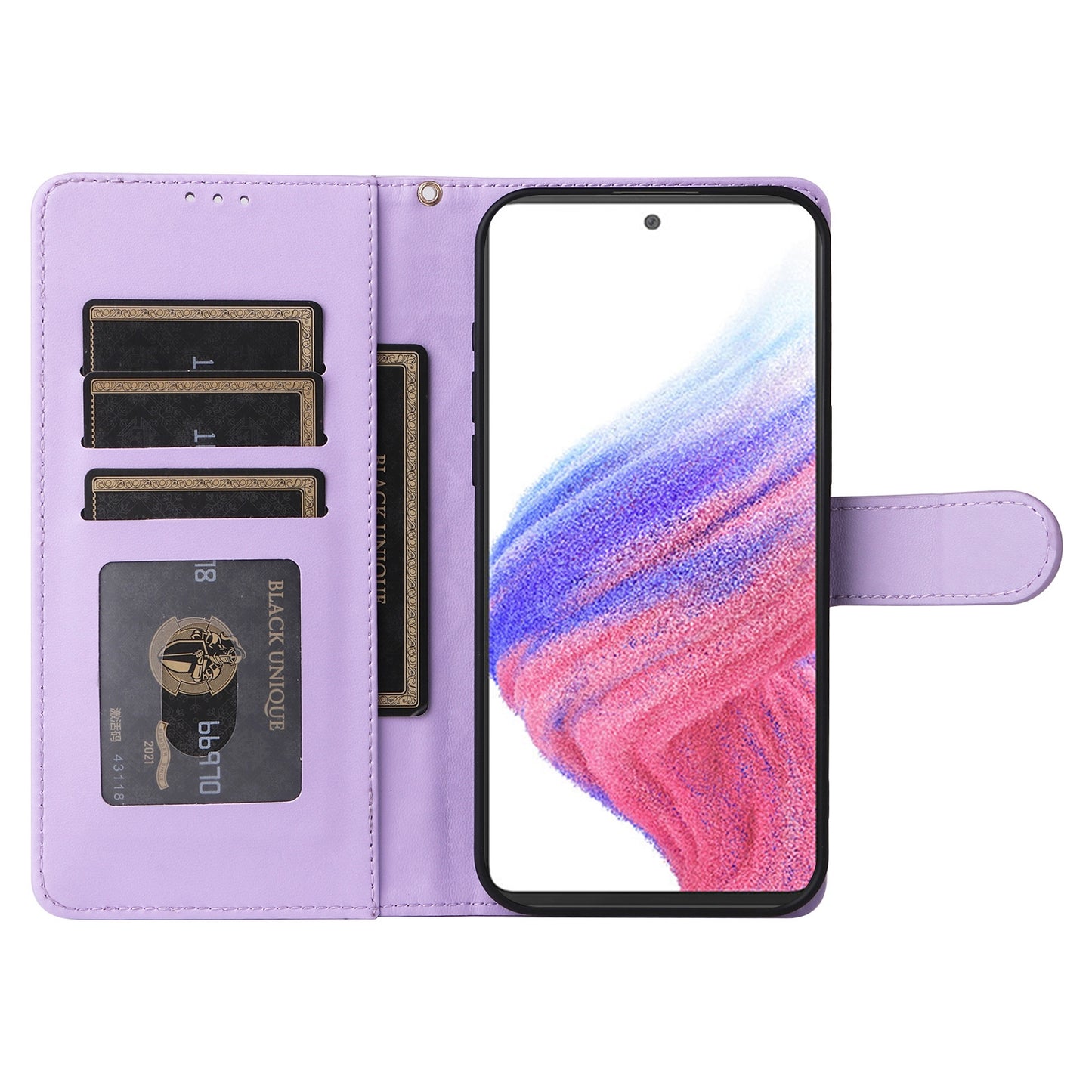 Samsung Galaxy A53 Diamond Lattice Leather Flip Phone Case - Durable and Convenient Holder with Precision Cutouts