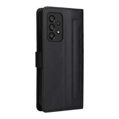 Samsung Galaxy A53 Diamond Lattice Leather Flip Phone Case - Durable and Convenient Holder with Precision Cutouts