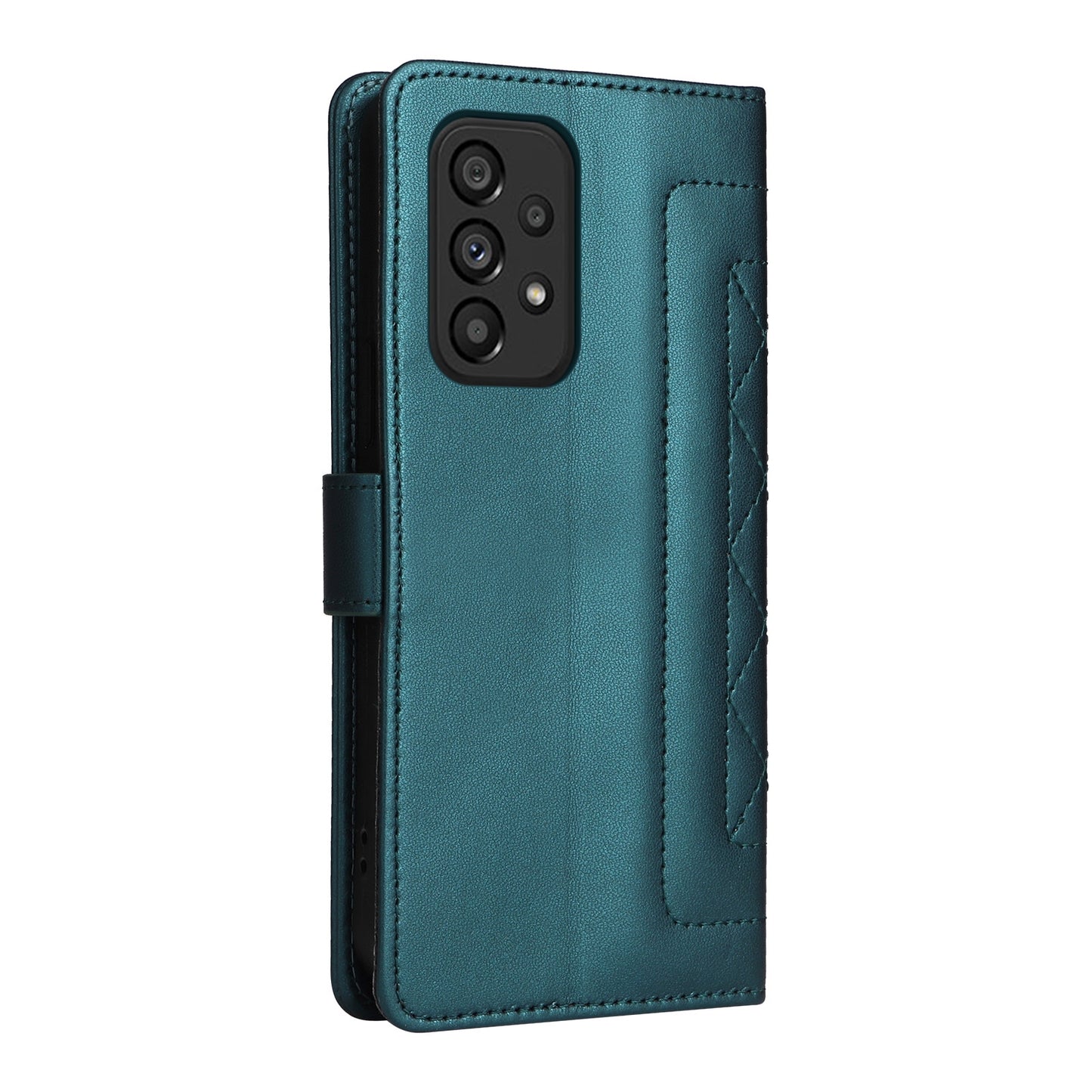 Samsung Galaxy A53 Diamond Lattice Leather Flip Phone Case - Durable and Convenient Holder with Precision Cutouts