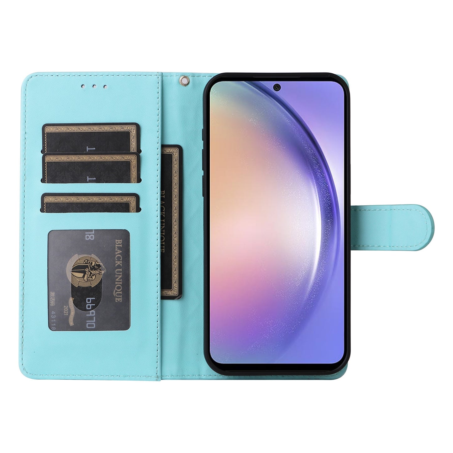 Samsung Galaxy A54 5G Diamond Lattice Leather Flip Phone Case - Durable and Convenient Holder with Precision Cutouts
