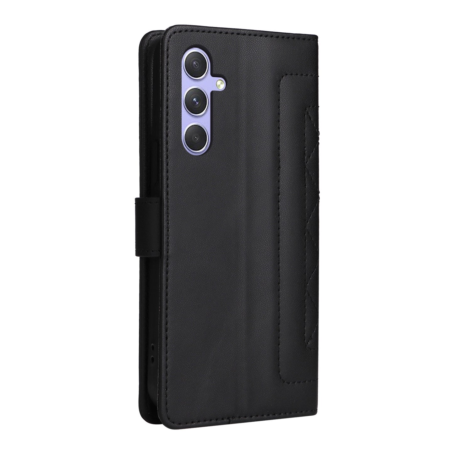 Samsung Galaxy A54 5G Diamond Lattice Leather Flip Phone Case - Durable and Convenient Holder with Precision Cutouts