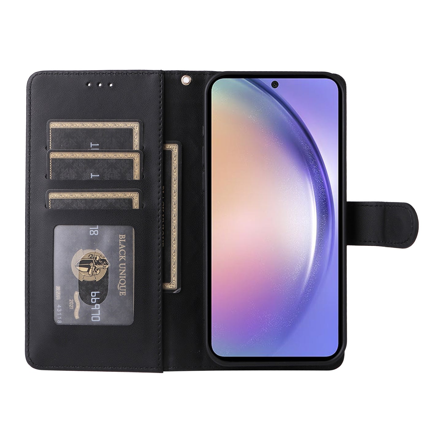 Samsung Galaxy A54 5G Diamond Lattice Leather Flip Phone Case - Durable and Convenient Holder with Precision Cutouts