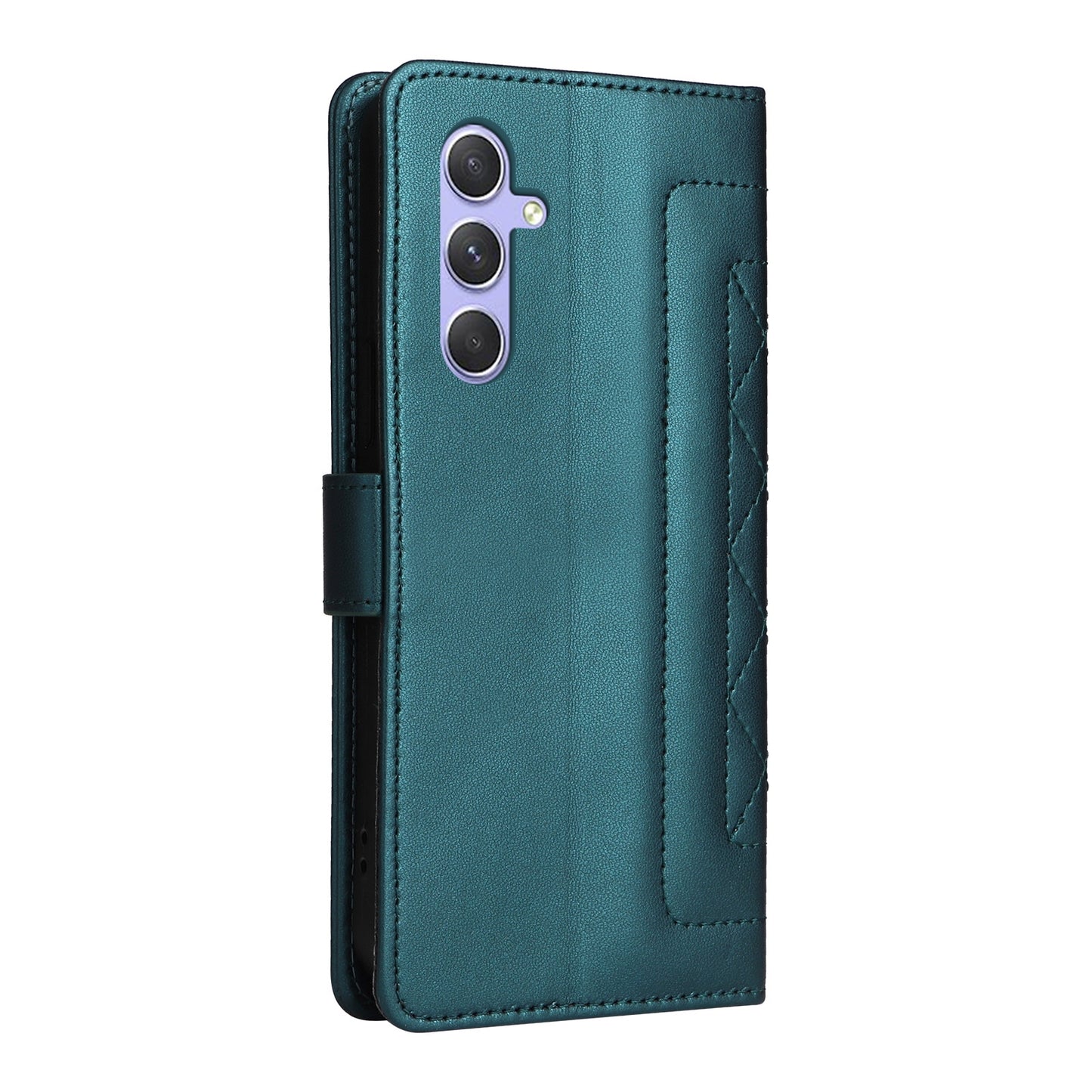 Samsung Galaxy A54 5G Diamond Lattice Leather Flip Phone Case - Durable and Convenient Holder with Precision Cutouts