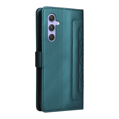 Samsung Galaxy A54 5G Diamond Lattice Leather Flip Phone Case - Durable and Convenient Holder with Precision Cutouts