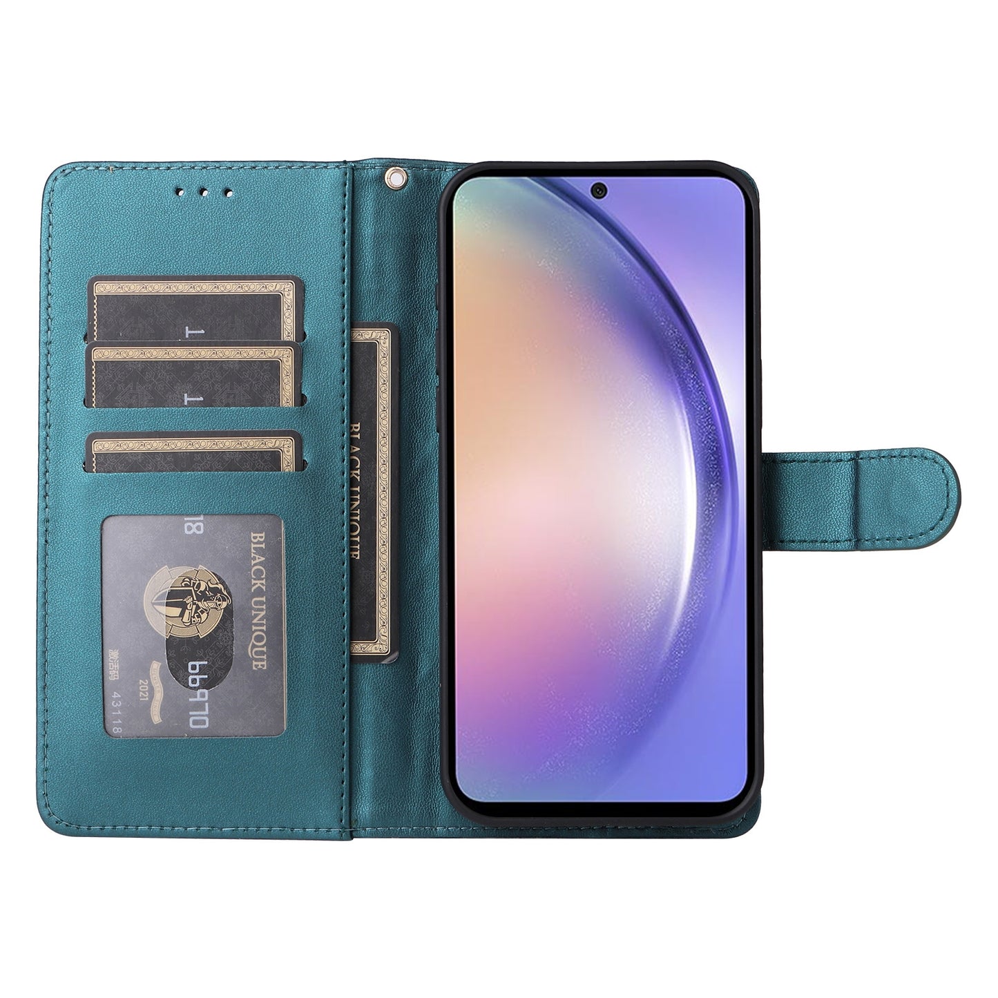 Samsung Galaxy A54 5G Diamond Lattice Leather Flip Phone Case - Durable and Convenient Holder with Precision Cutouts