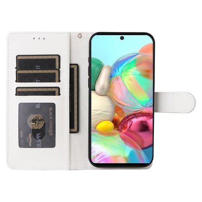 Samsung Galaxy A71 Diamond Lattice Leather Flip Phone Case - Durable and Convenient Holder with Precision Cutouts