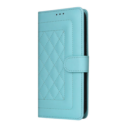 Samsung Galaxy A71 Diamond Lattice Leather Flip Phone Case - Durable and Convenient Holder with Precision Cutouts