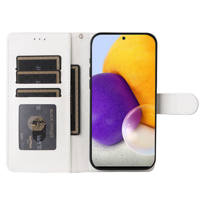 Samsung Galaxy A72 Diamond Lattice Leather Flip Phone Case - Durable and Convenient Holder with Precision Cutouts