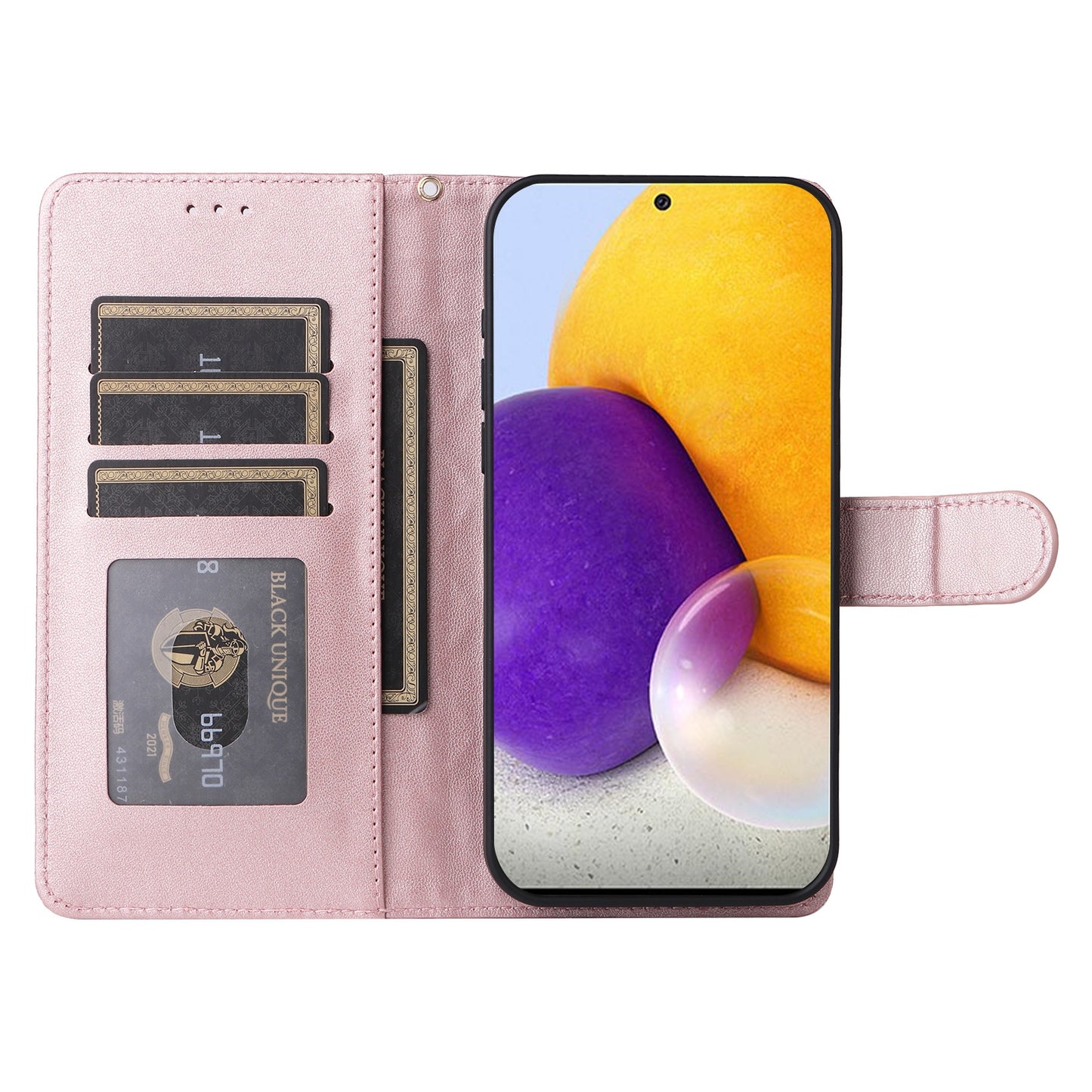 Samsung Galaxy A72 Diamond Lattice Leather Flip Phone Case - Durable and Convenient Holder with Precision Cutouts