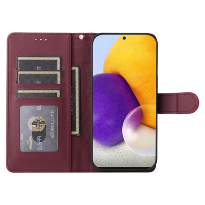 Samsung Galaxy A72 Diamond Lattice Leather Flip Phone Case - Durable and Convenient Holder with Precision Cutouts