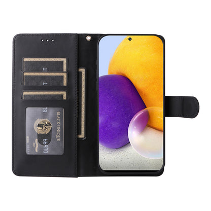 Samsung Galaxy A72 Diamond Lattice Leather Flip Phone Case - Durable and Convenient Holder with Precision Cutouts