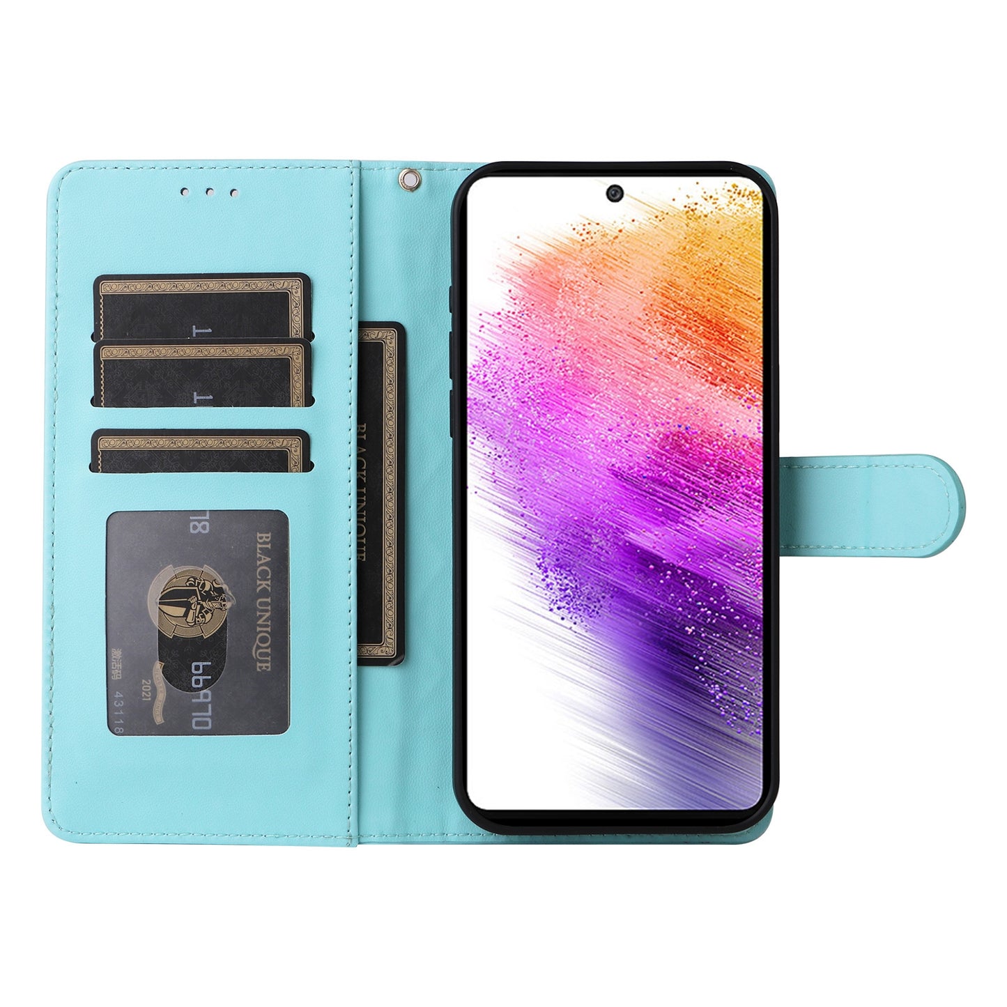 Samsung Galaxy A73 5G Diamond Lattice Leather Flip Phone Case - Durable and Convenient Holder with Precision Cutouts