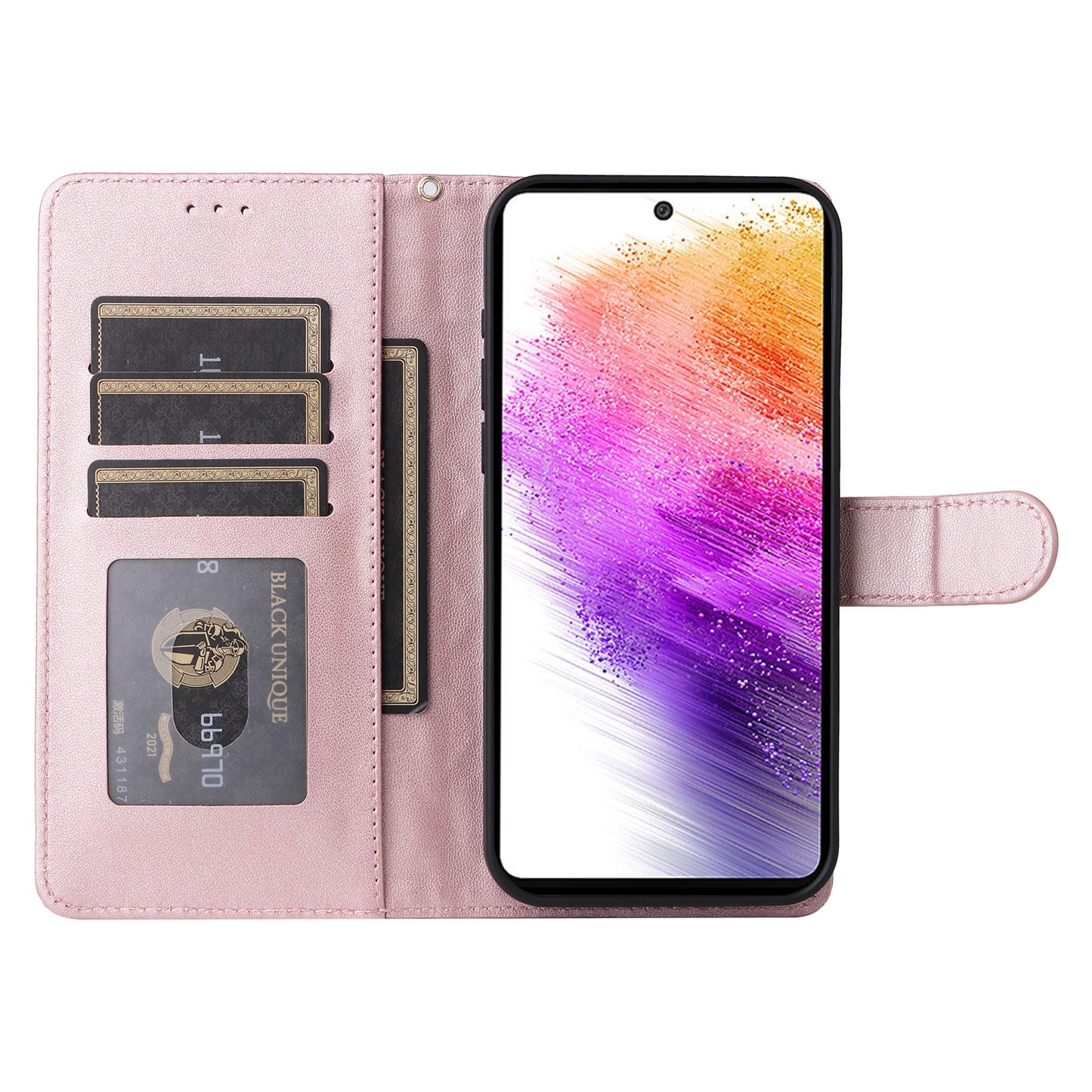 Samsung Galaxy A73 5G Diamond Lattice Leather Flip Phone Case - Durable and Convenient Holder with Precision Cutouts