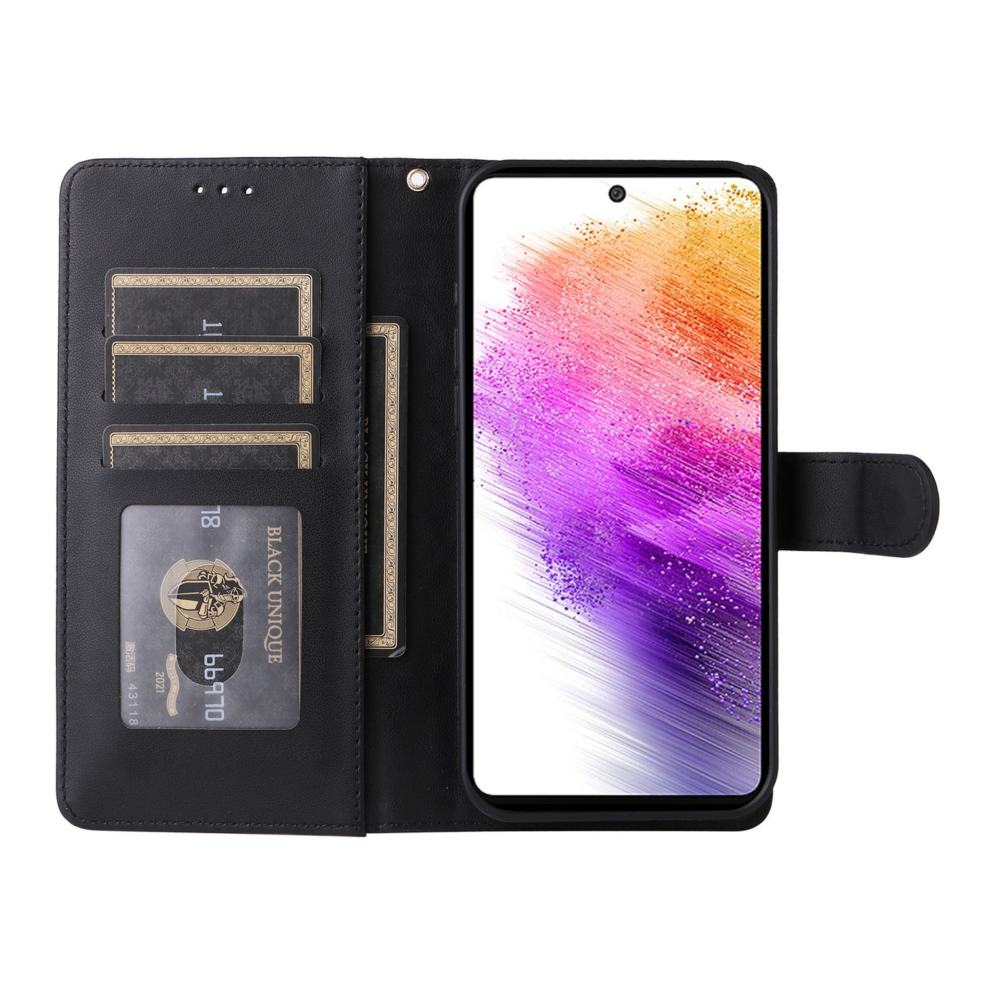 Samsung Galaxy A73 5G Diamond Lattice Leather Flip Phone Case - Durable and Convenient Holder with Precision Cutouts