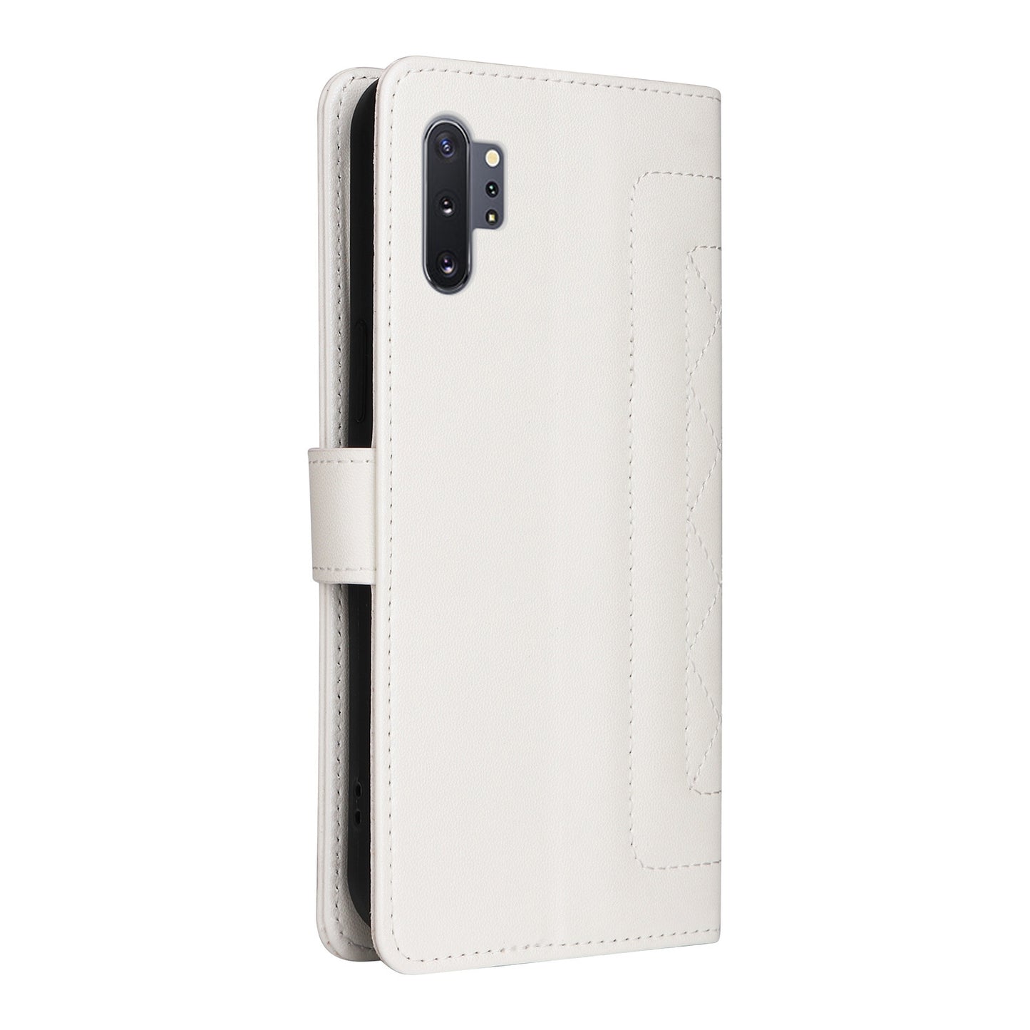 Samsung Galaxy Note10+ Diamond Lattice Leather Flip Phone Case - Durable and Convenient Holder with Precision Cutouts