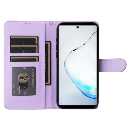 Samsung Galaxy Note10+ Diamond Lattice Leather Flip Phone Case - Durable and Convenient Holder with Precision Cutouts