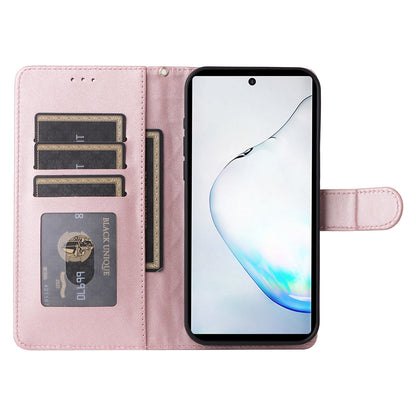 Samsung Galaxy Note10+ Diamond Lattice Leather Flip Phone Case - Durable and Convenient Holder with Precision Cutouts