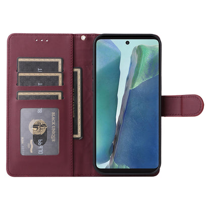 Samsung Galaxy Note20 Diamond Lattice Leather Flip Phone Case - Durable and Convenient Holder with Precision Cutouts