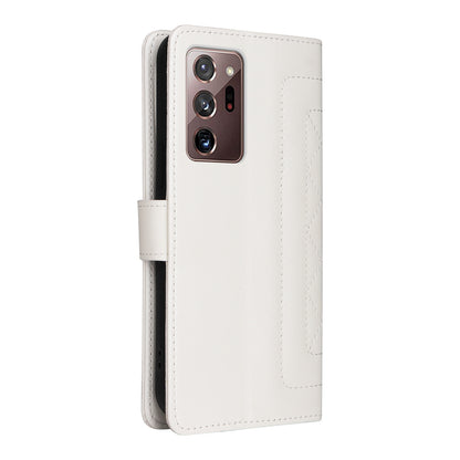 Samsung Galaxy Note20 Ultra Diamond Lattice Leather Flip Phone Case - Durable and Convenient Holder with Precision Cutouts