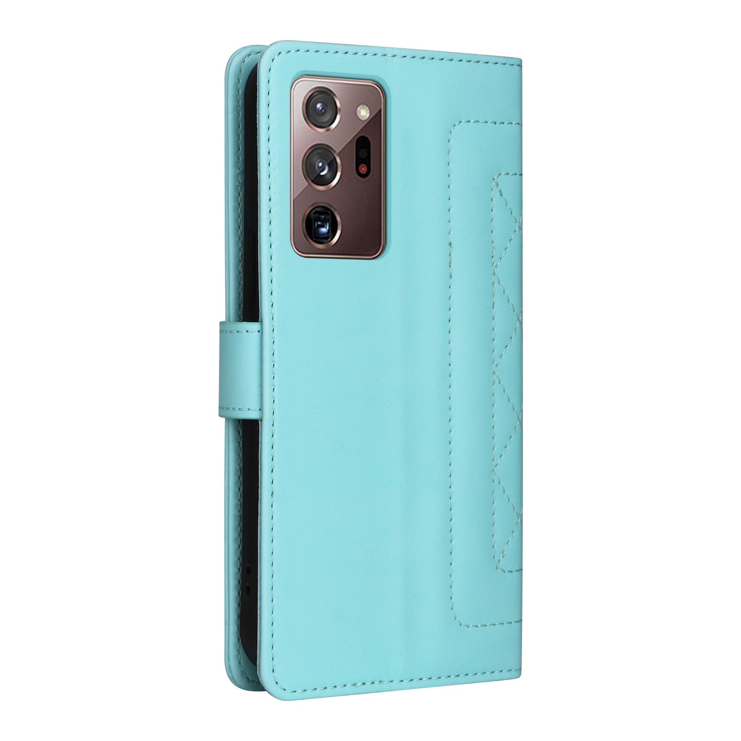 Samsung Galaxy Note20 Ultra Diamond Lattice Leather Flip Phone Case - Durable and Convenient Holder with Precision Cutouts