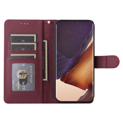 Samsung Galaxy Note20 Ultra Diamond Lattice Leather Flip Phone Case - Durable and Convenient Holder with Precision Cutouts