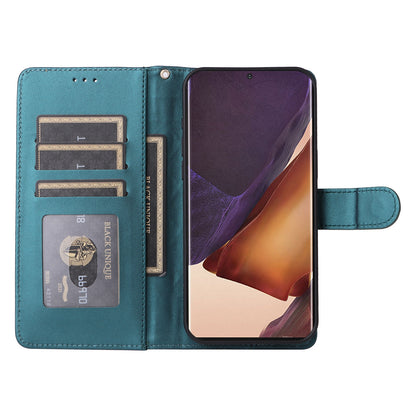 Samsung Galaxy Note20 Ultra Diamond Lattice Leather Flip Phone Case - Durable and Convenient Holder with Precision Cutouts