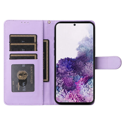 Samsung Galaxy S20 Diamond Lattice Leather Flip Phone Case - Durable and Convenient Holder with Precision Cutouts